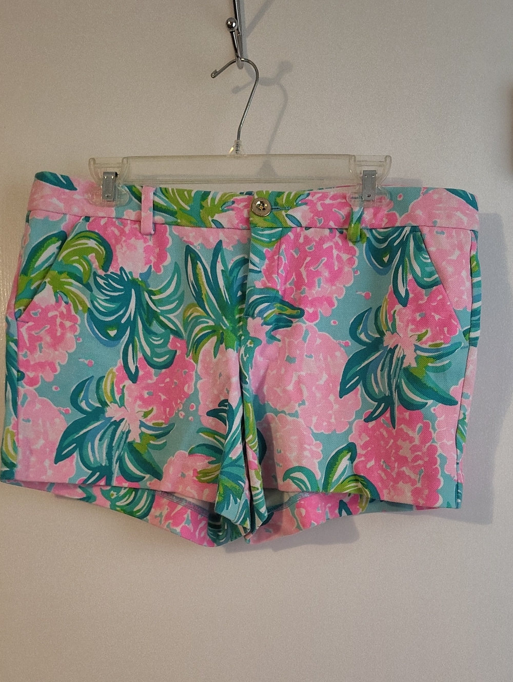 Lilly Pulitzer Floral Print Women's Shorts - Pink & Teal